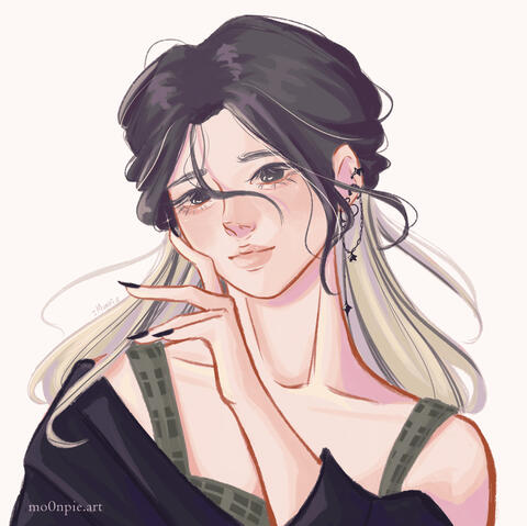 Ilustración realizada por @mo0npie.art en IG